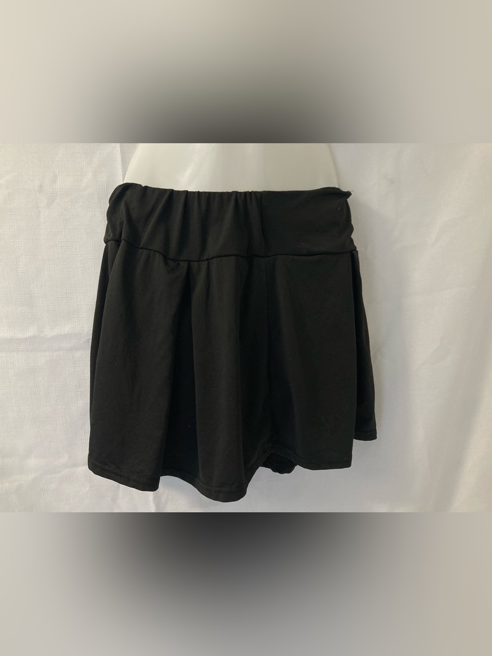 Black Women's Unbranded Black Flared Skort Mini Skirt Y2K No Size Tag Shorts